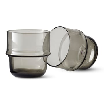Läs mer om Design House Stockholm NM& Unda glas 2-pack grå