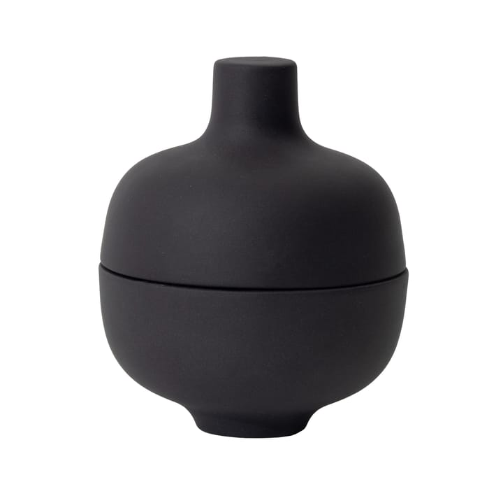 Sand skål med lock S Ø8,2 cm - Black clay - Design House Stockholm