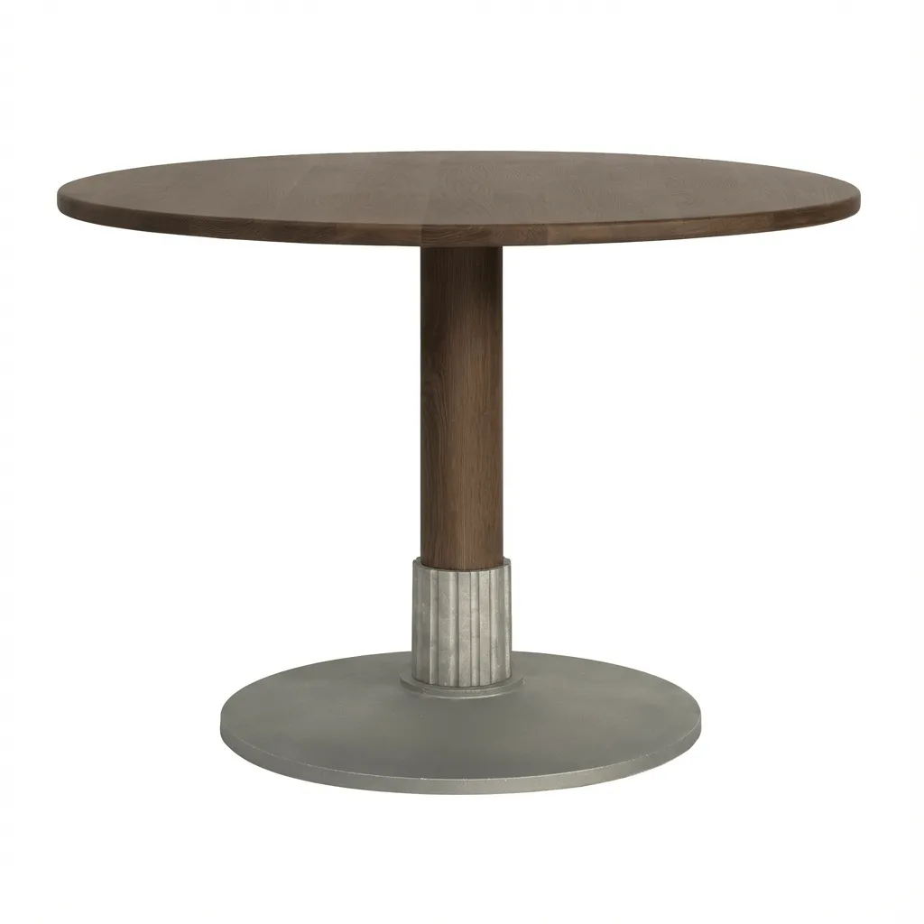 Tock Table matbord, Mörk ek, Ø110x76 cm Design House Stockholm