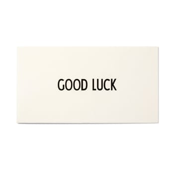 AJ Vintage ABC kort - Good Luck - Design Letters
