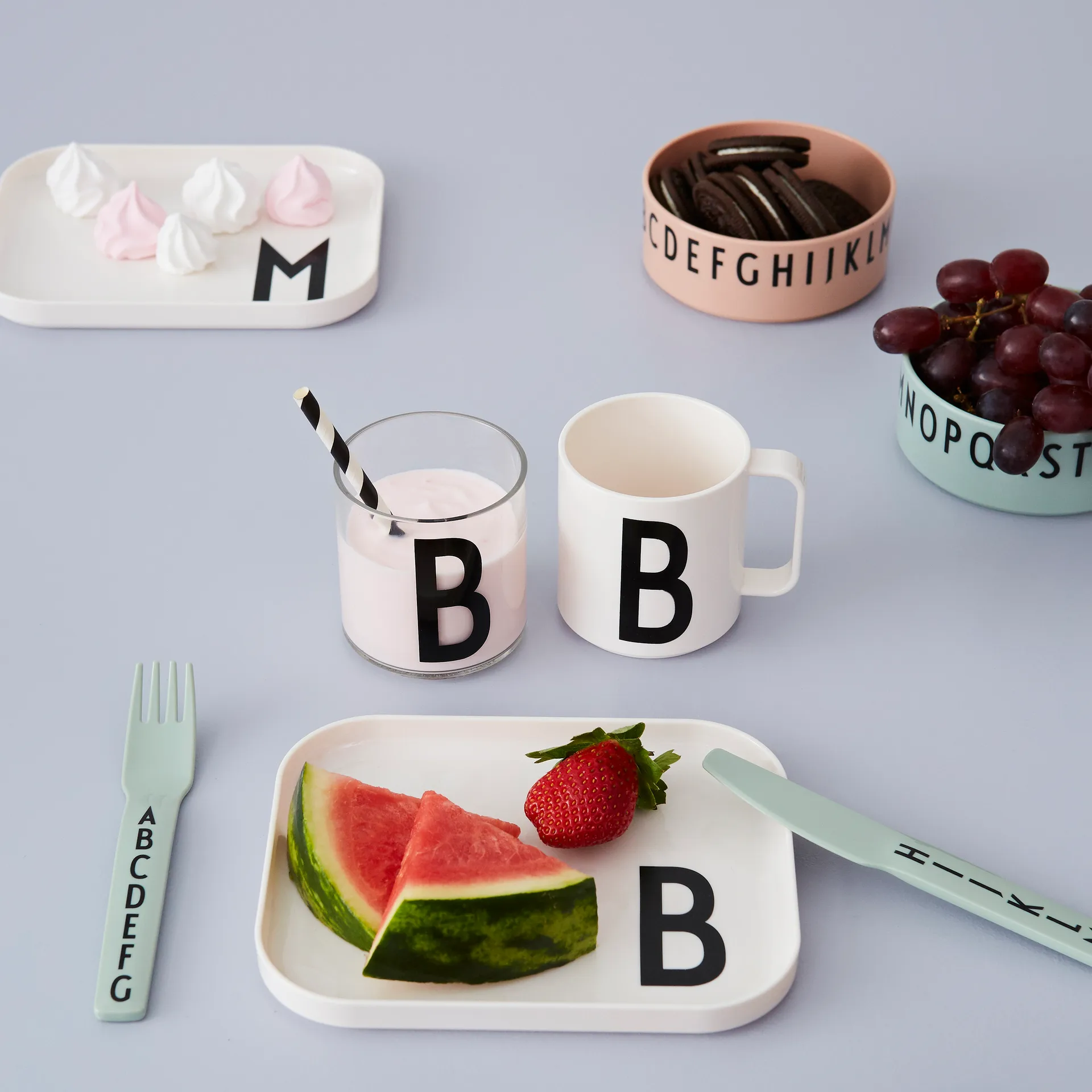 Design Letters barnbestick melamin, Grön Design Letters