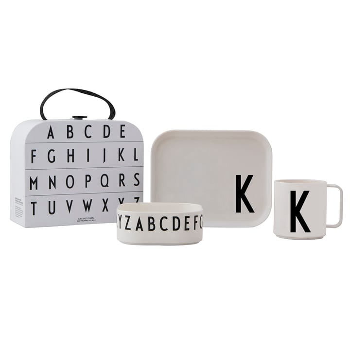 Design Letters barnservis set, K Design Letters