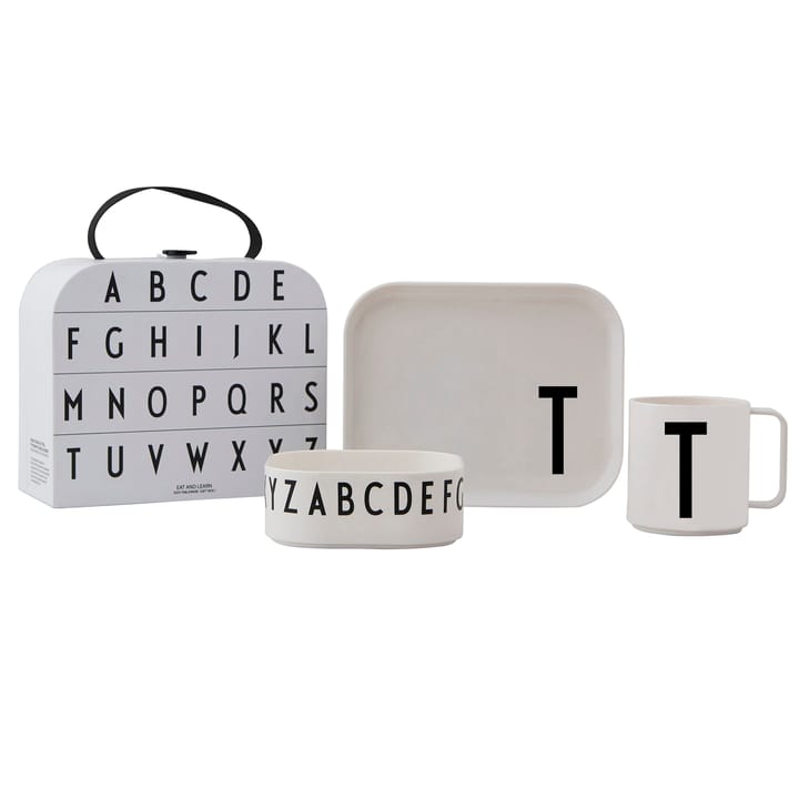 Design Letters barnservis set, T Design Letters