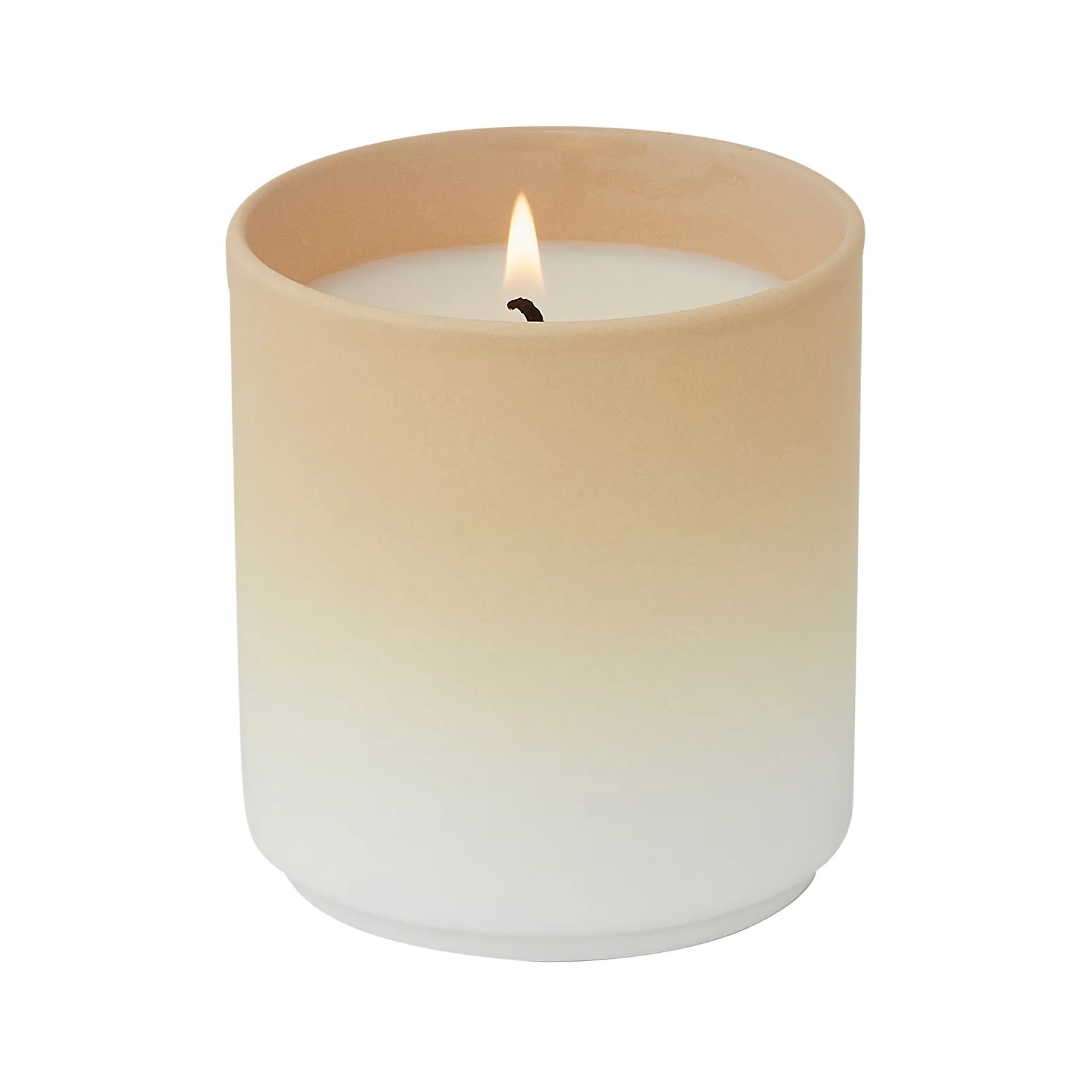 Design Letters dip dye doftljus Ø8 cm, Beige Design Letters