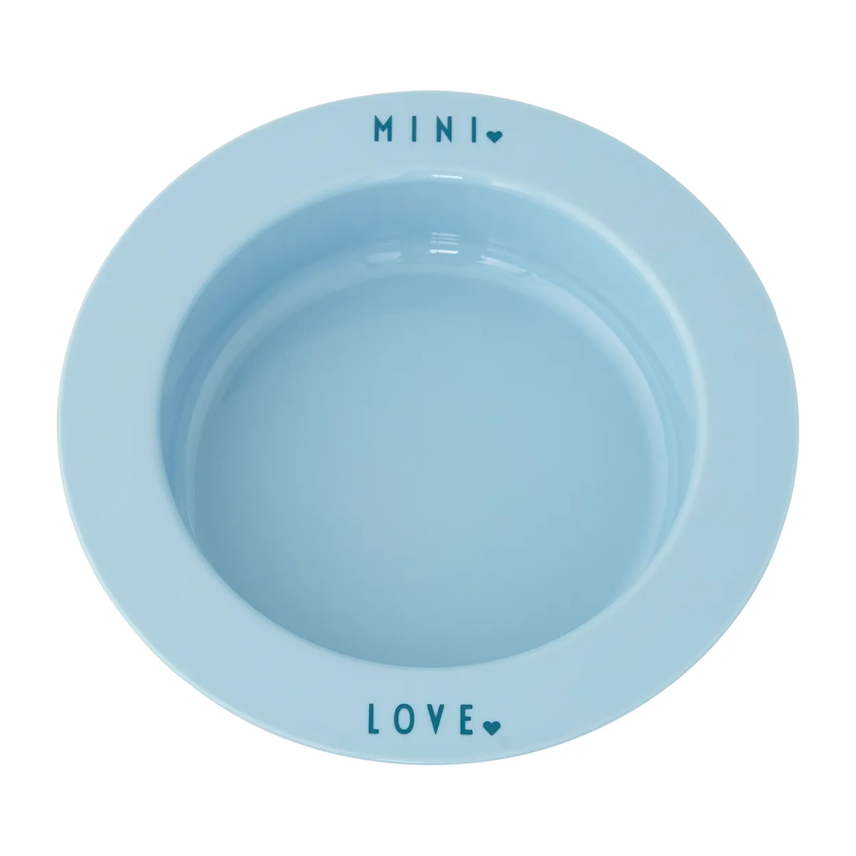 Design Letters Design Letters djup tallrik favorit mini Light blue-love