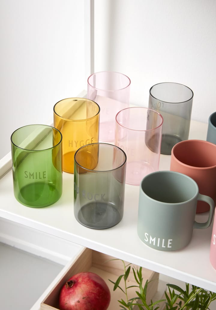 Design Letters favoritglas 35 cl, Smile-green Design Letters