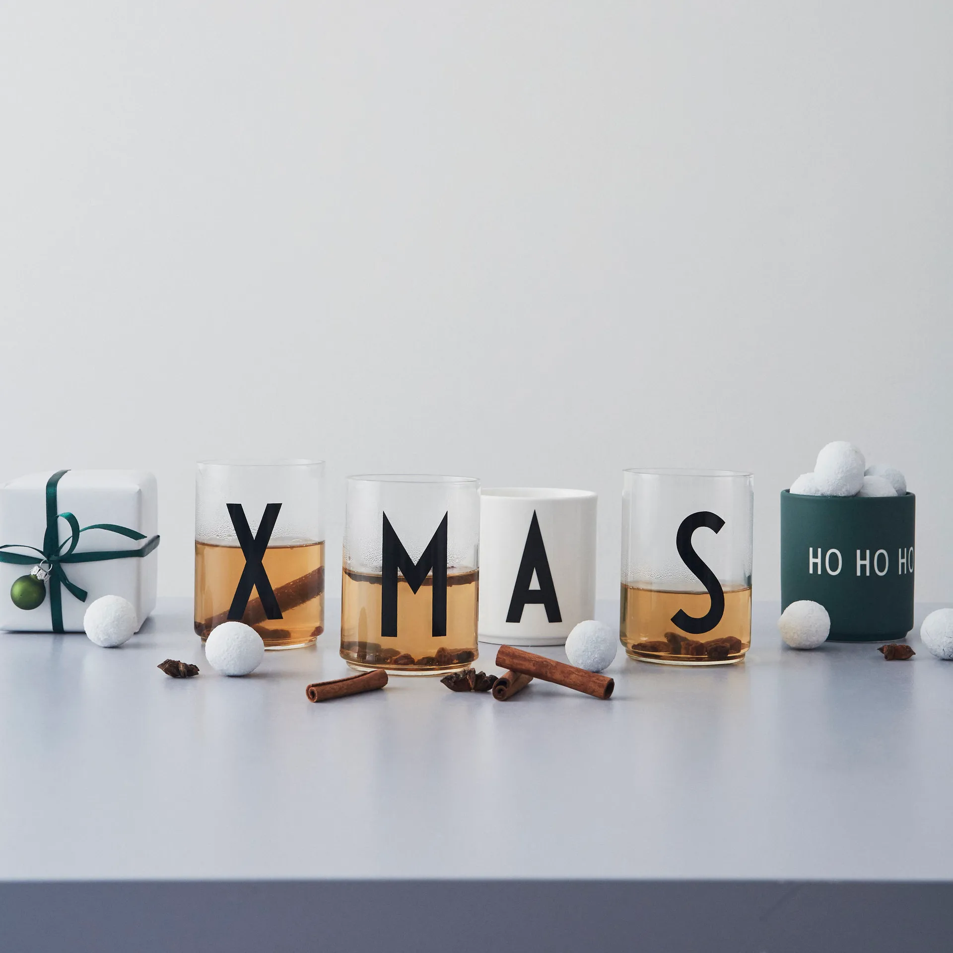 Design Letters favoritkopp 25 cl, Ho ho ho-dark green Design Letters