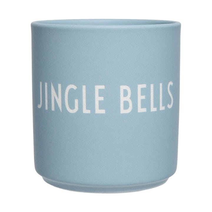 Design Letters favoritkopp 25 cl - Jingle bells-light blue - Design Letters