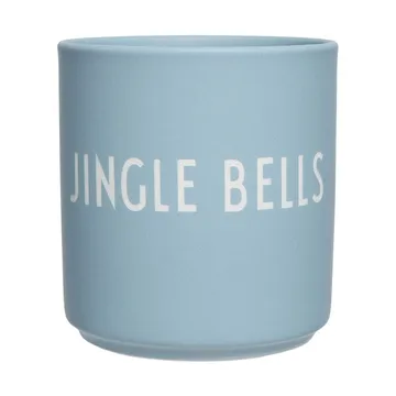 Design Letters Design Letters favoritkopp 25 cl Jingle bells-light blue