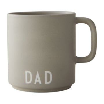 Design Letters Design Letters favoritkopp med handtag 25 cl Cool grey
