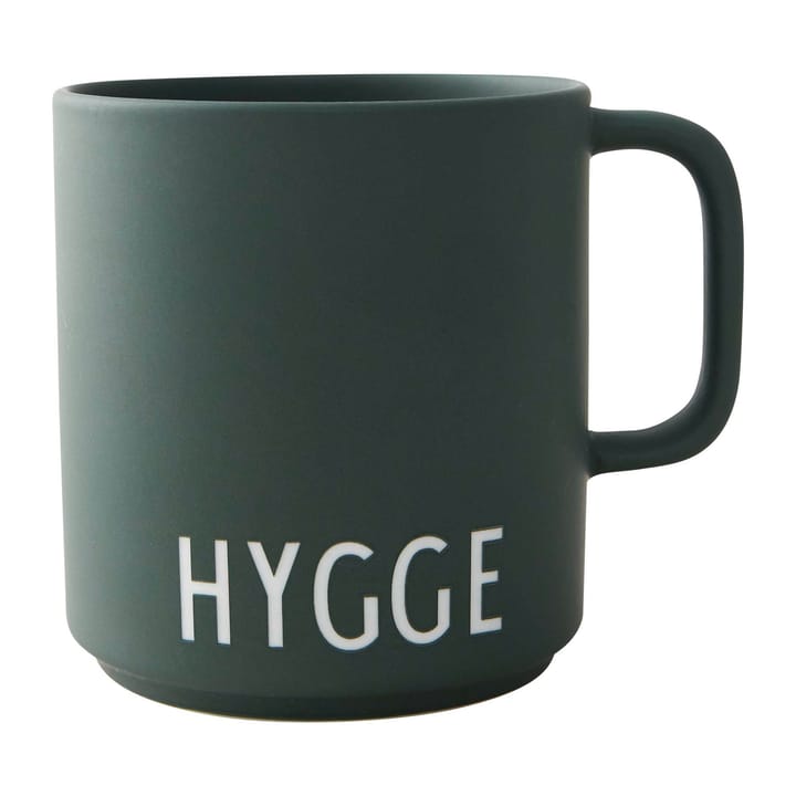 Design Letters favoritkopp med handtag 25 cl - Hygge-dark green - Design Letters