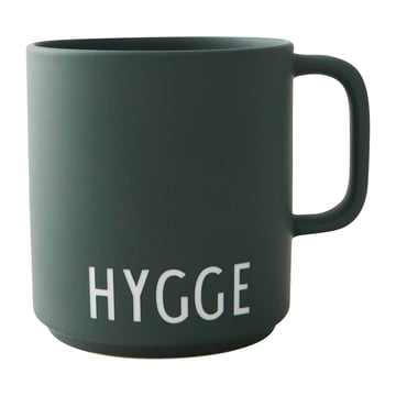 Design Letters Design Letters favoritkopp med handtag 25 cl Hygge-dark green