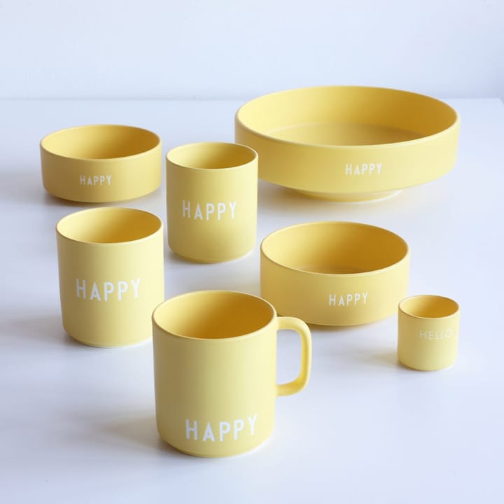 Design Letters godisskål Ø12 cm, Yellow Design Letters