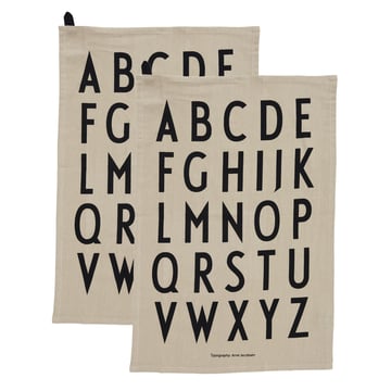 Design Letters Design Letters kökshandduk 40×60 cm 2-pack Beige