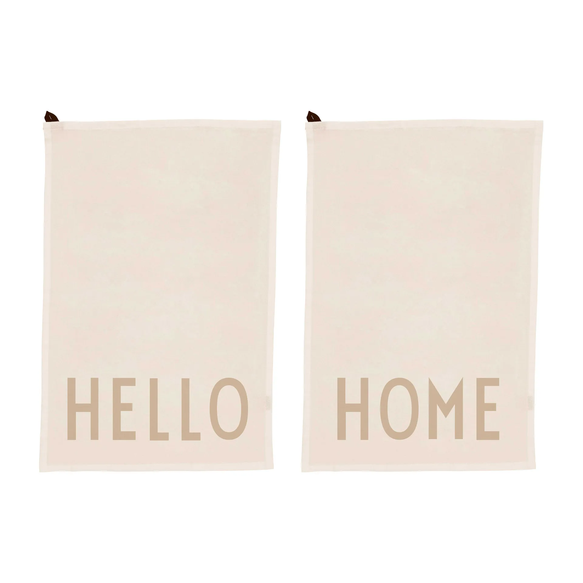 Design Letters kökshandduk favorit 2-pack, Hello-home-off white Design Letters