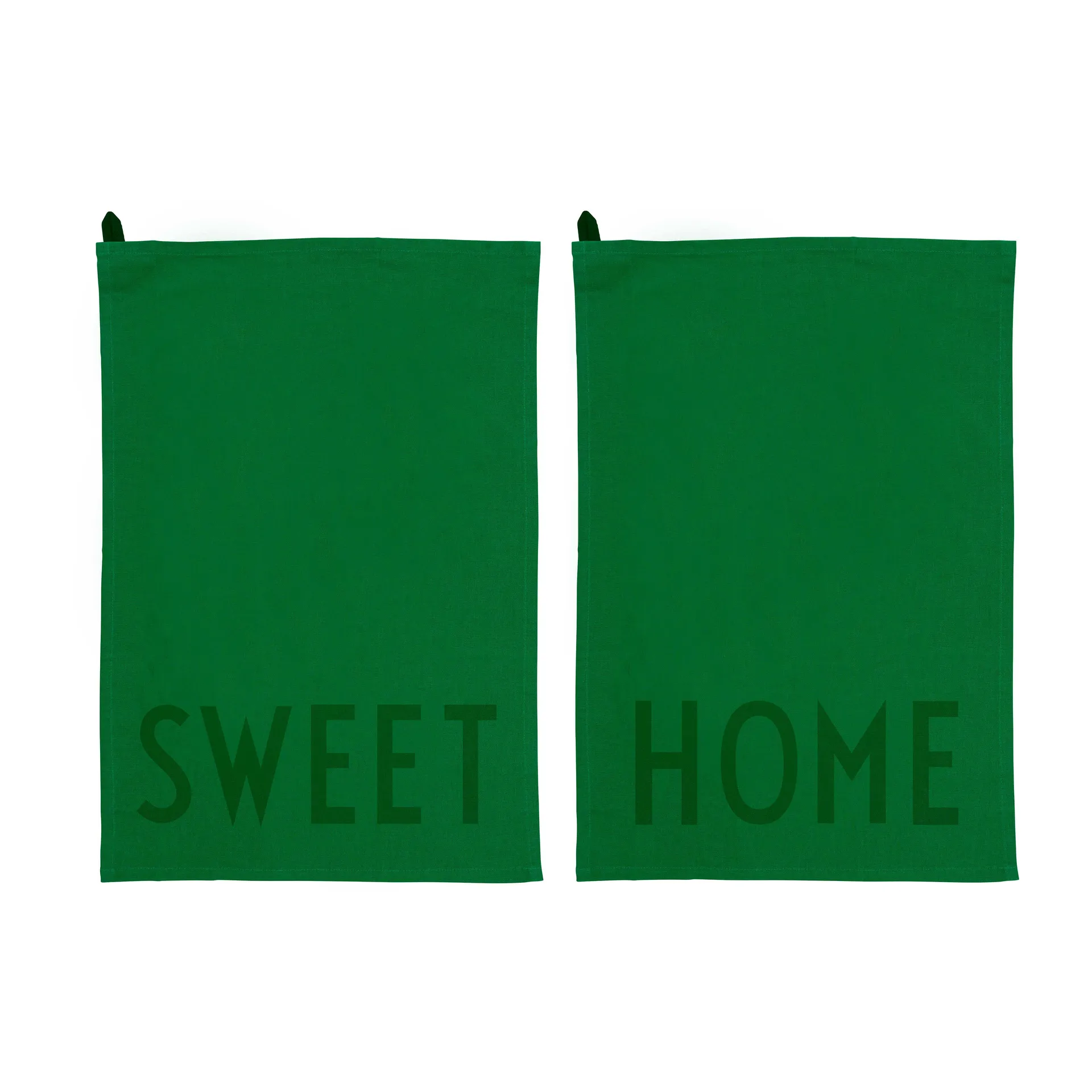 Design Letters kökshandduk favorit 2-pack, Sweet-home-green Design Letters
