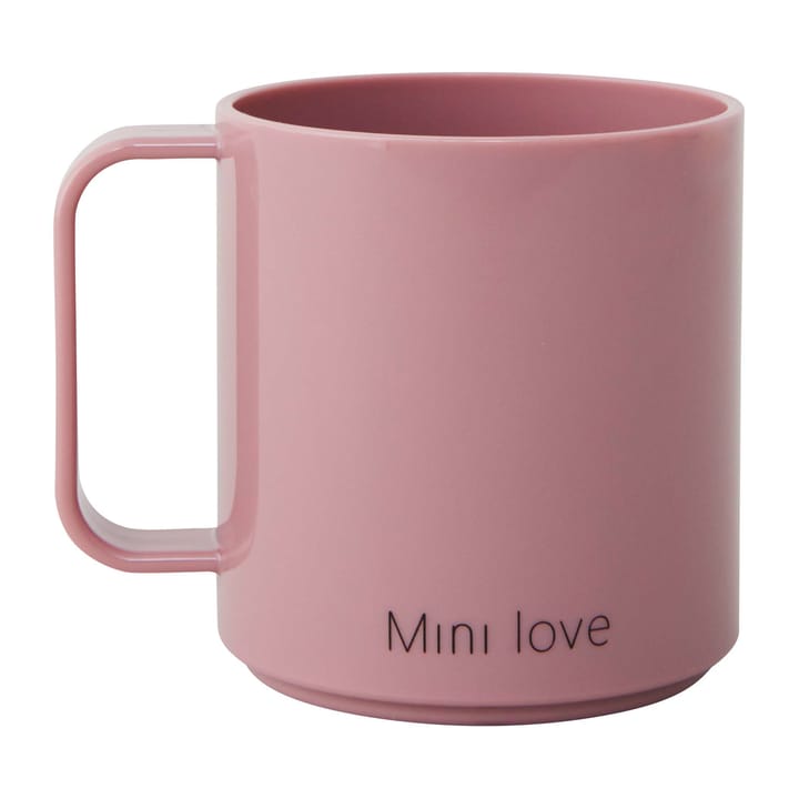 Design Letters Mini Love kopp med handtag - Ash rose - Design Letters