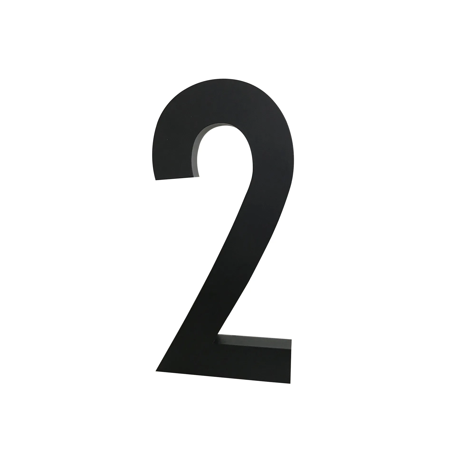 Design Letters siffror aluminium 50 mm, 2 Design Letters