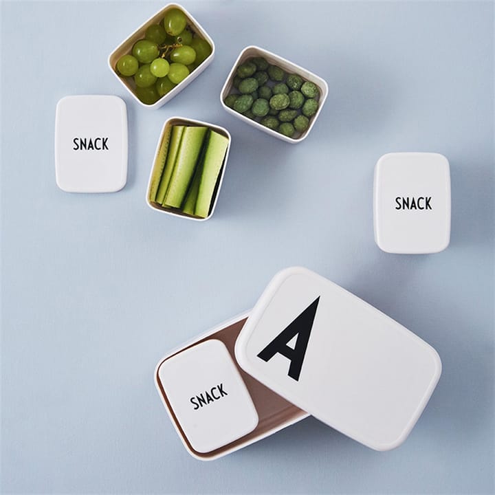 Design Letters snack box till lunchlåda, vit Design Letters