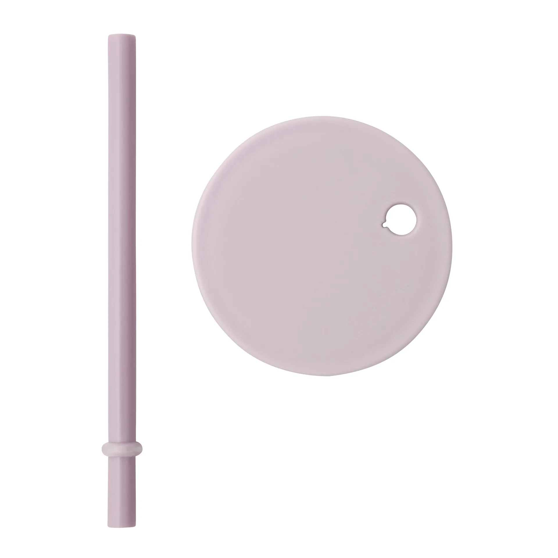 Design Letters sugrör med lock, Lavendel Design Letters