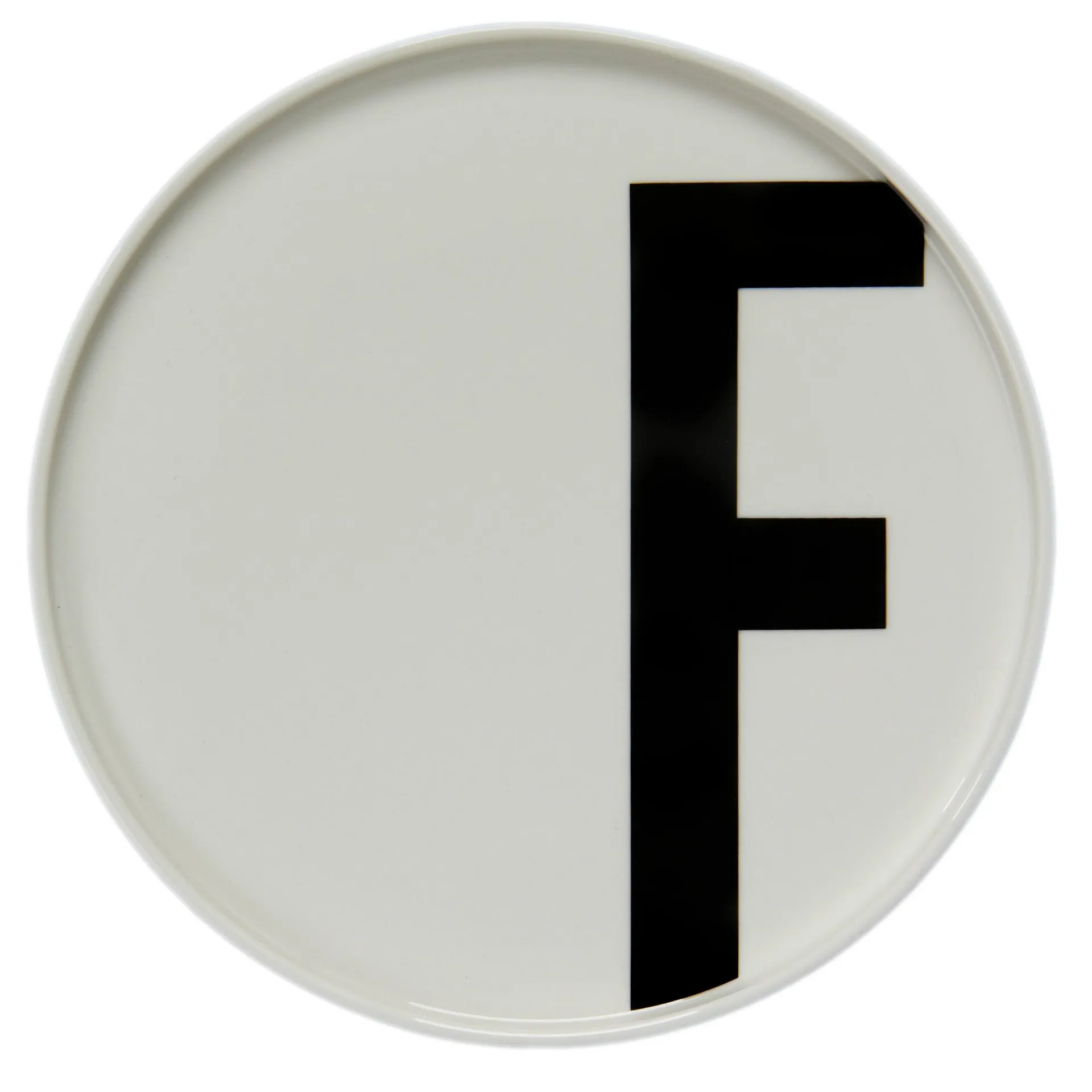Design Letters tallrik, F Design Letters
