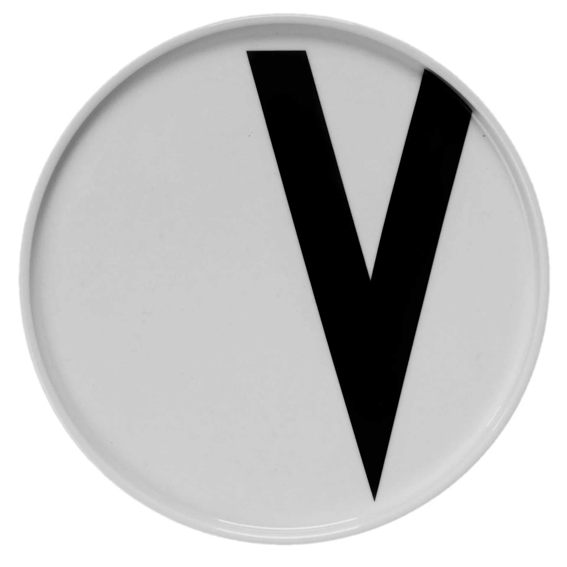 Design Letters tallrik, V Design Letters
