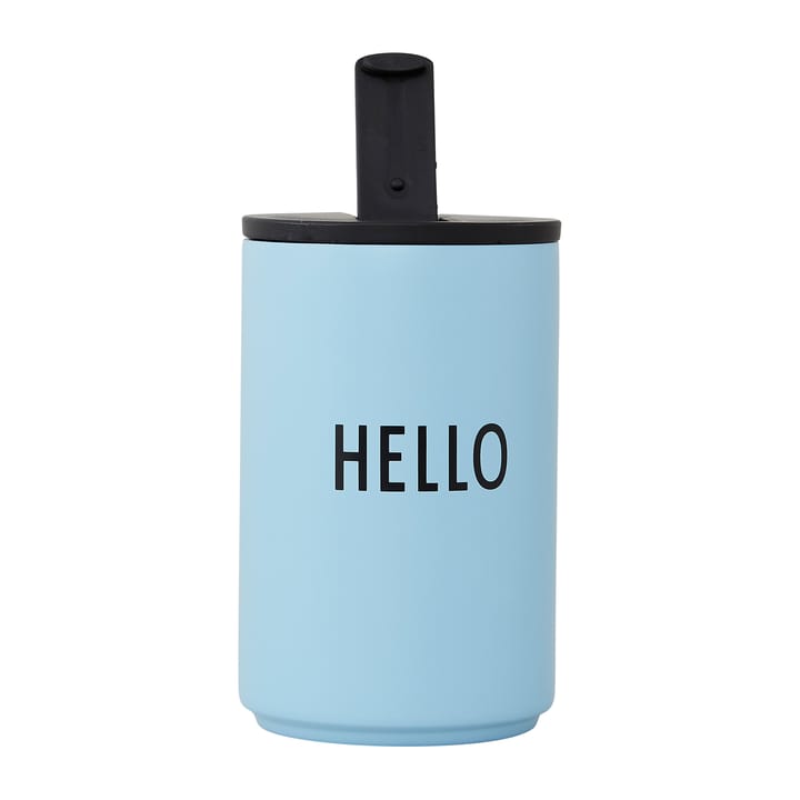 Design Letters termosmugg - Light blue-hello - Design Letters