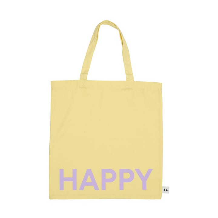 Design Letters Tote bag väska, Yellow-pink Design Letters