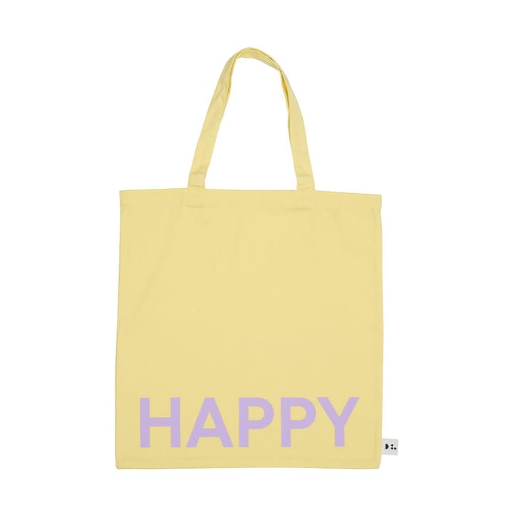 Design Letters Tote bag väska - Yellow-pink - Design Letters