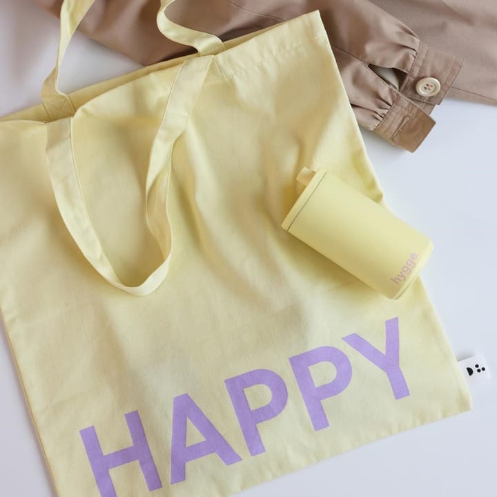 Design Letters Tote bag väska, Yellow-pink Design Letters