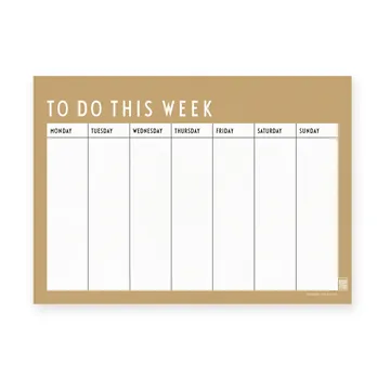Design Letters veckoplanering - Beige - Design Letters