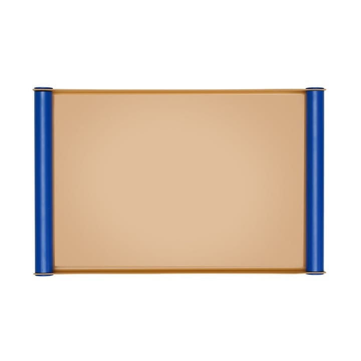 Ray serveringsbricka large - Beige-blue - Design Letters