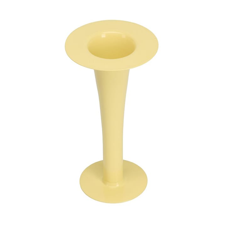 Trumpet 2-i-1 vas och ljusstake 24 cm, Yellow Design Letters