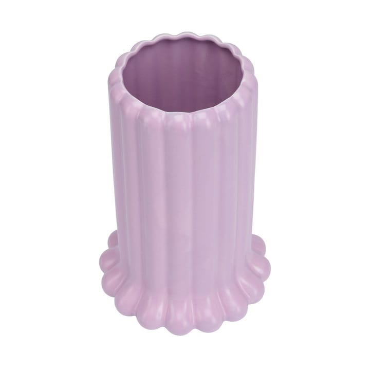 Tubular vas large 24 cm, Purple Design Letters