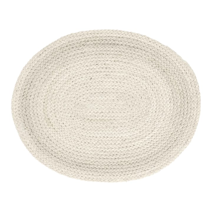 Braided bordstablett oval - Ivory - Dixie