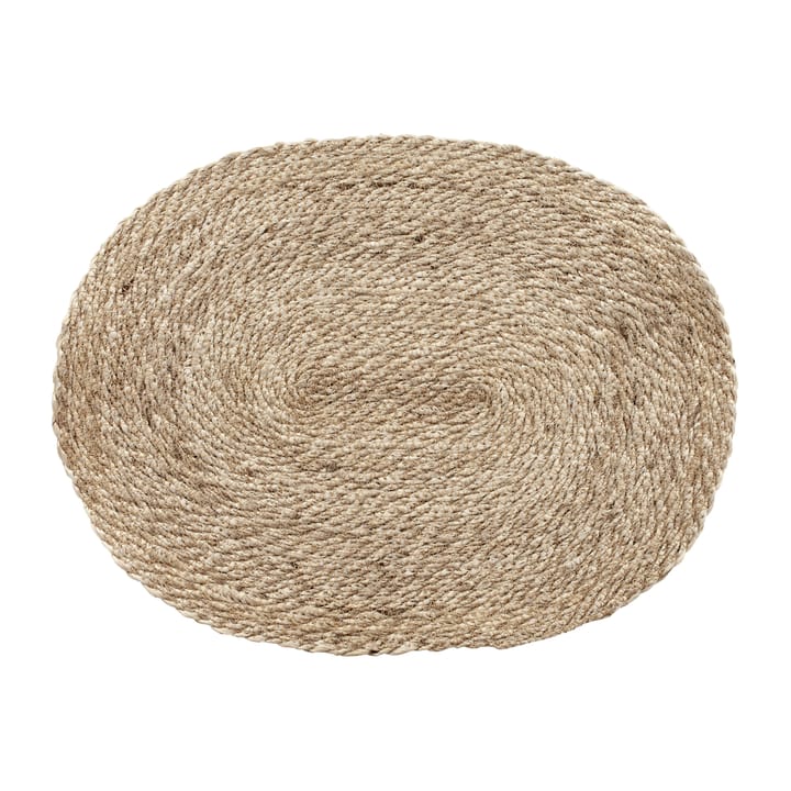 Elin bordstablett twist oval - Natur-grå - Dixie