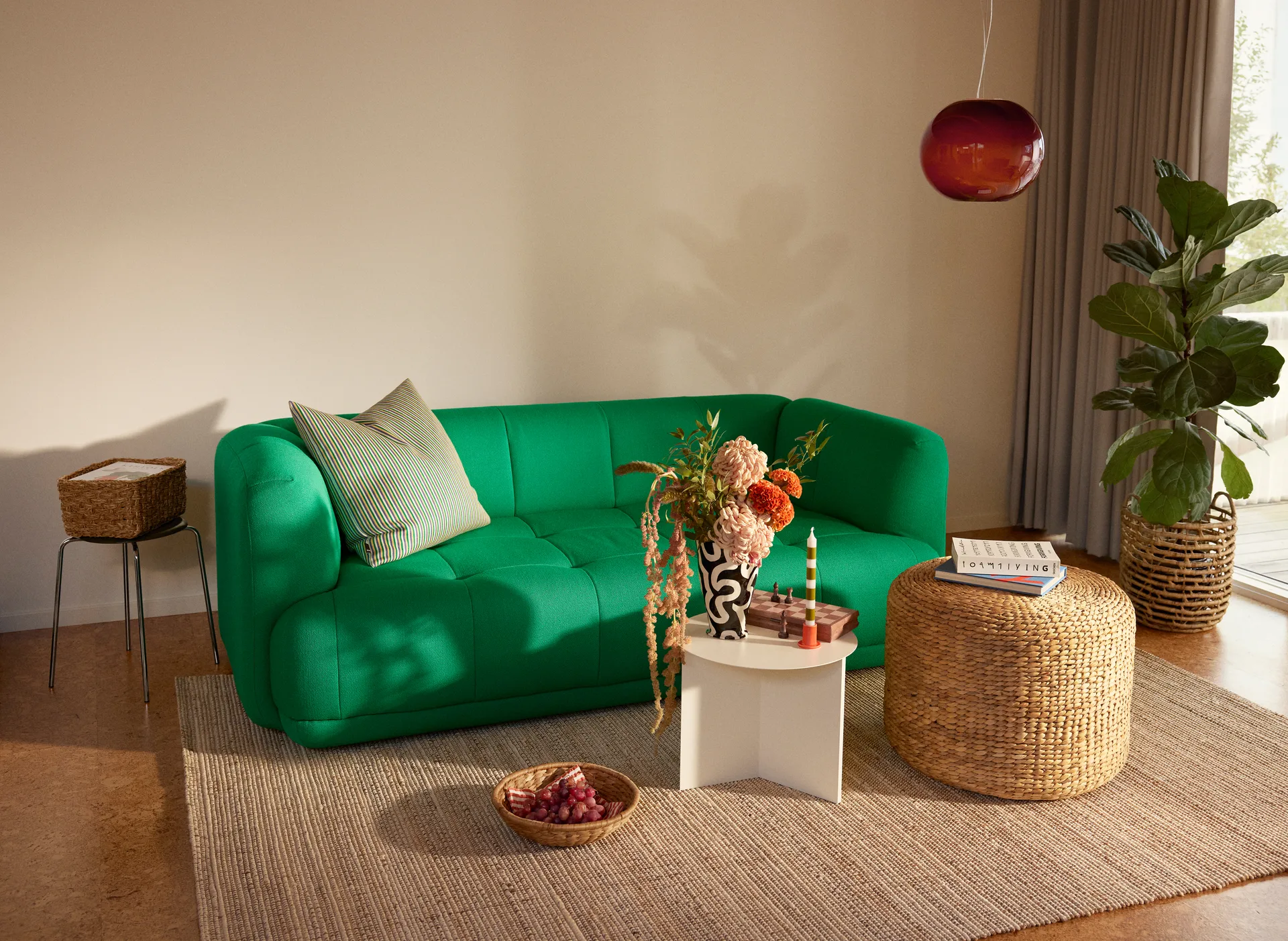 Filip matta, White melange, 190x290 cm Dixie