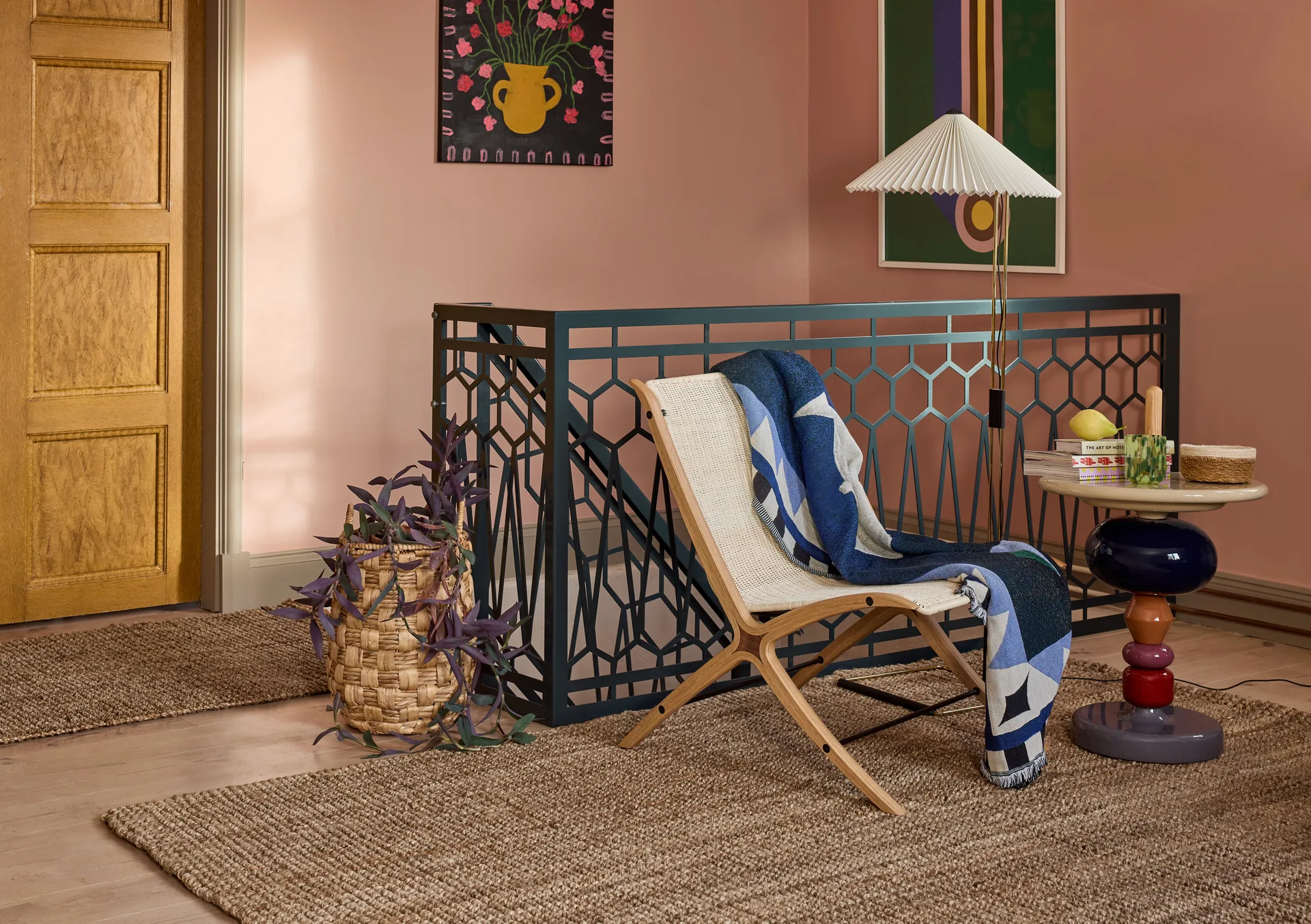 Lily high förvaringskorg 2 delar, Natural Dixie