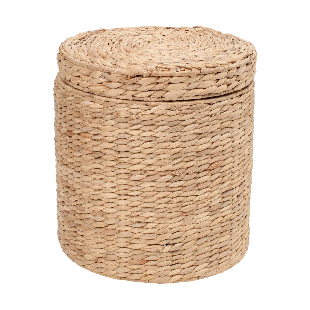 Dixie Lily sittpuff med lock Ø41×43 cm Natural