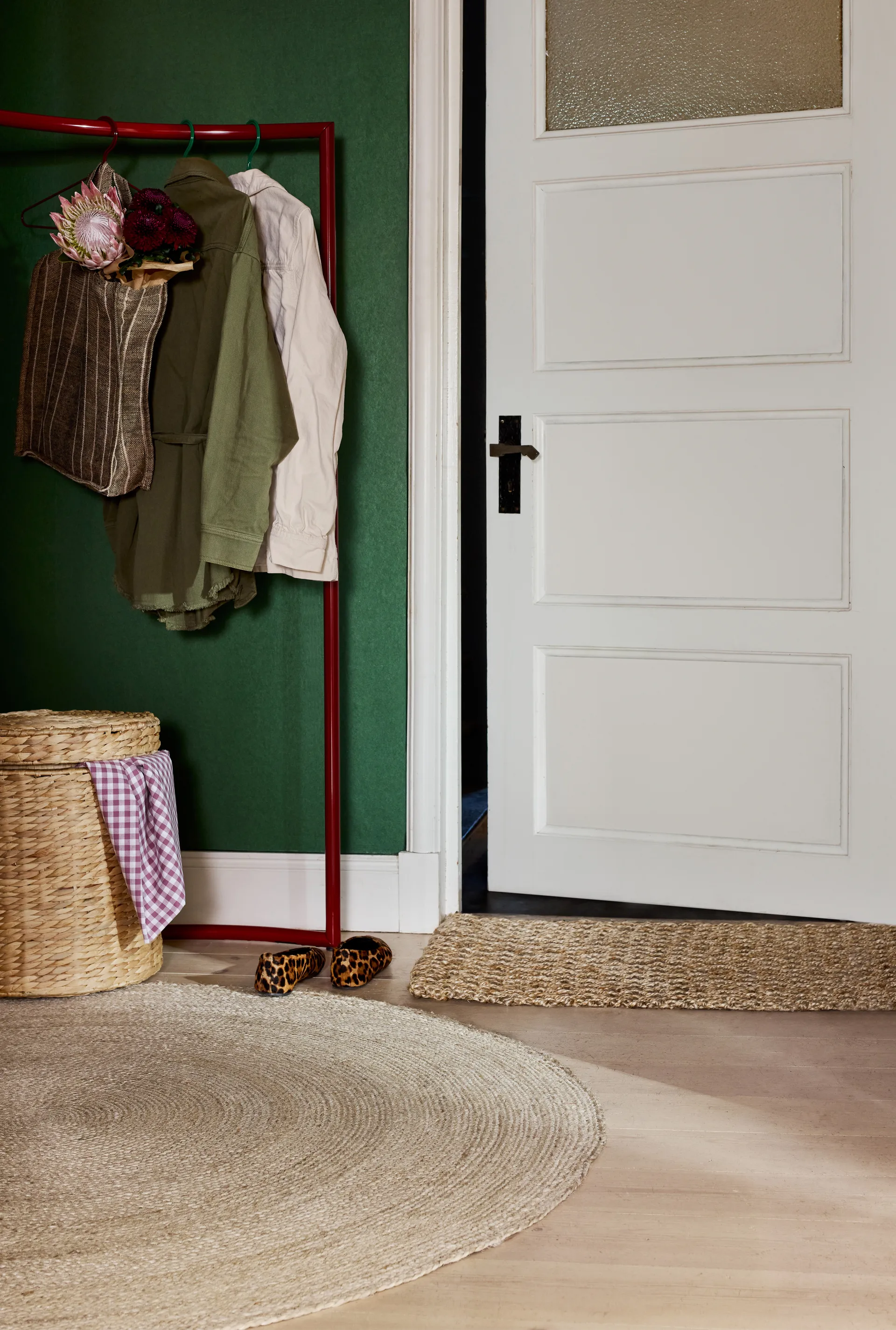 Lily sittpuff med lock Ø41x43 cm, Natural Dixie