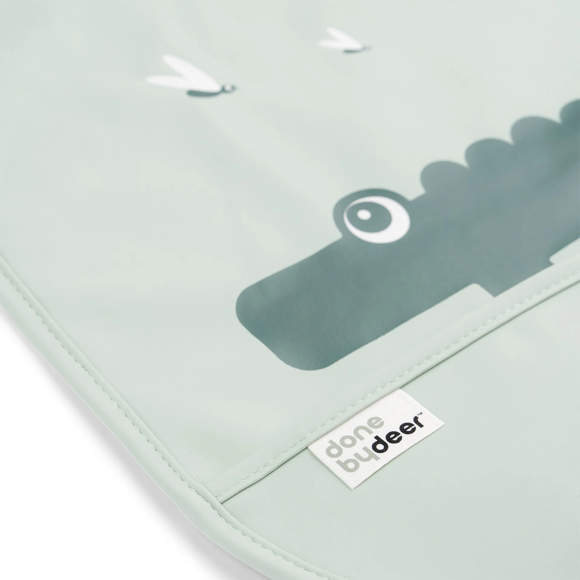 Croco haklapp med kardborre 2-pack, Green Done by deer