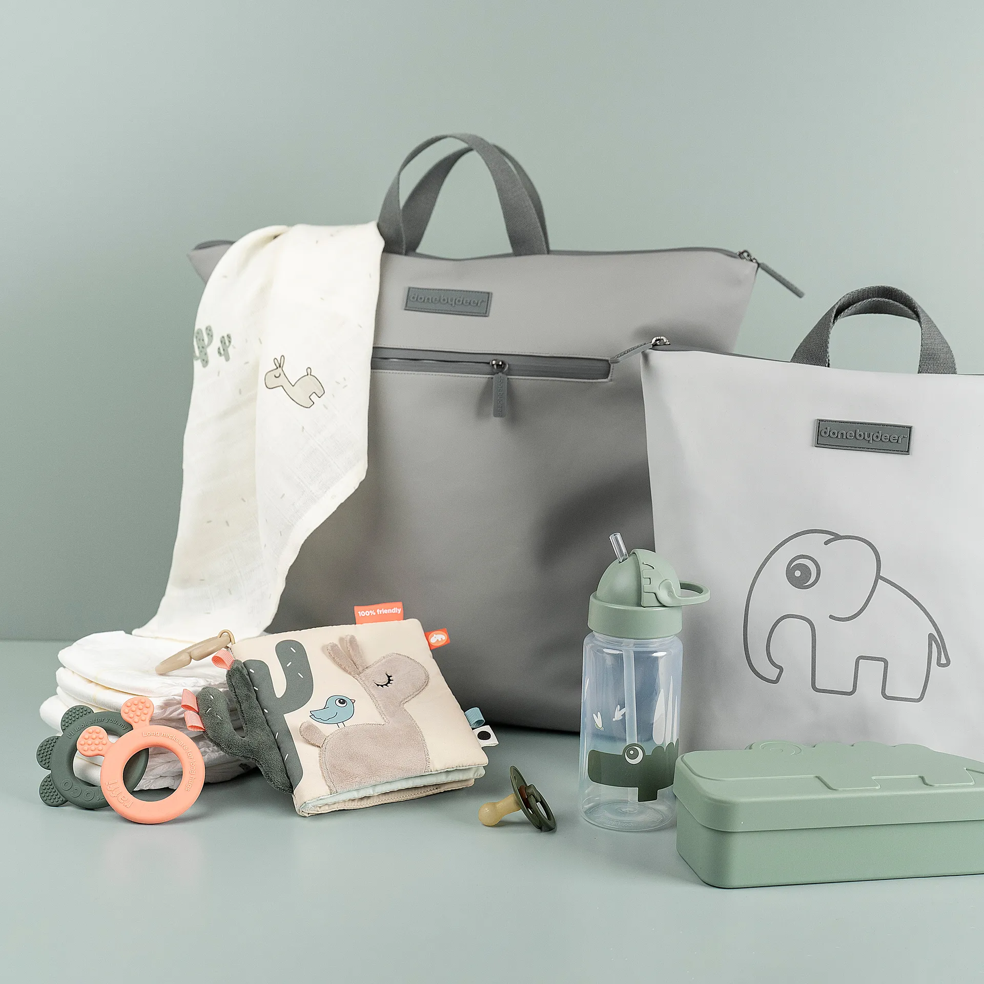 Croco kiddish lunchlåda, Green Done by deer