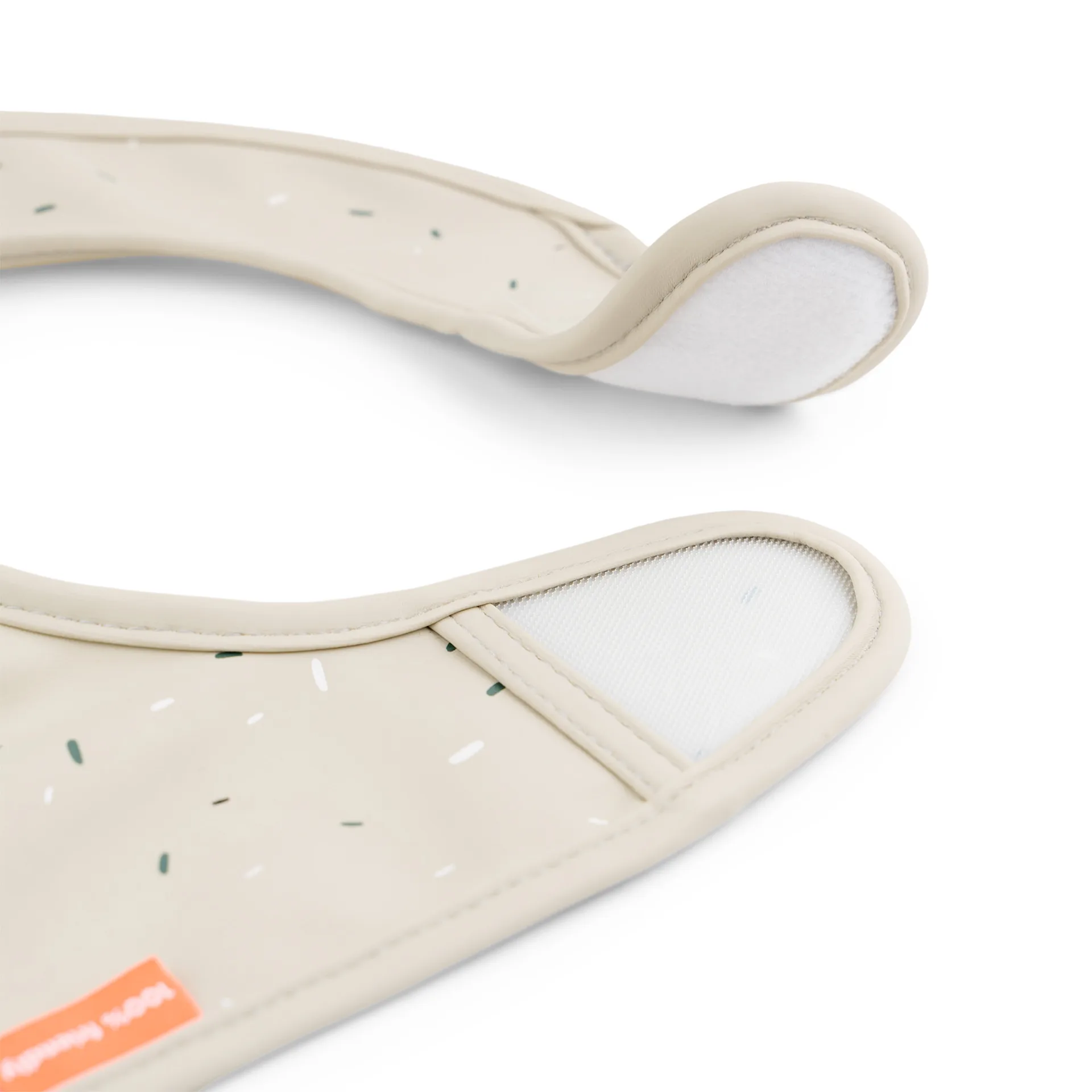 Lalee haklapp med kardborre 2-pack, Sand Done by deer