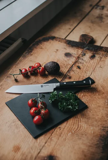 Asama Kiritsukekniv - Rostfritt stål, svart, 33 cm - Dorre