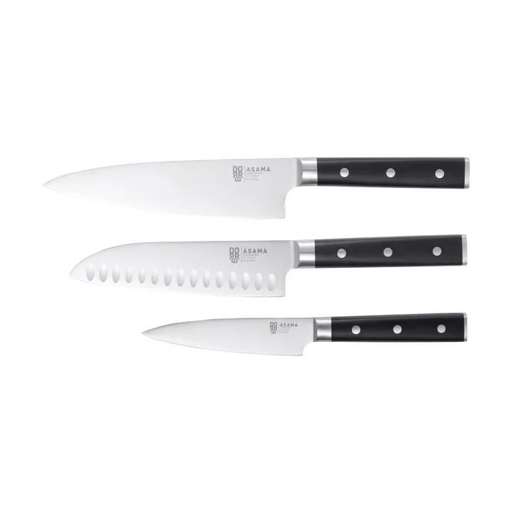Asama knivset - Rostfritt stål, 3 delar - Dorre