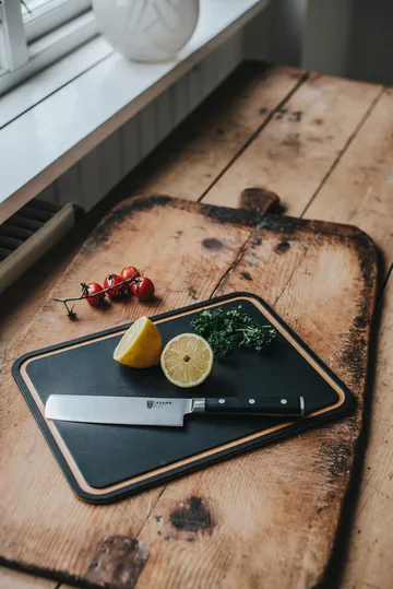 Asama Nakiri grönsakshacka - Rostfritt stål, svart, 31 cm - Dorre