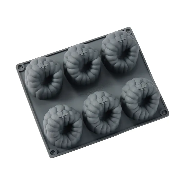 Beck bakform - Grå, hallon, silikon, 6 st - Dorre