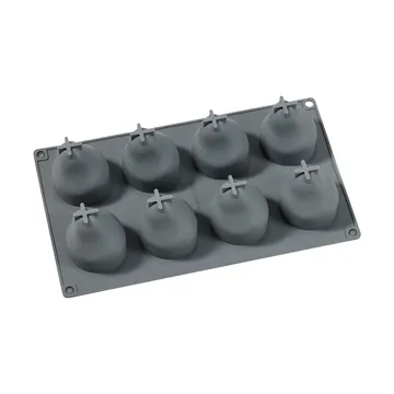 Beck bakform - Grå, päron, silikon, 8 st - Dorre