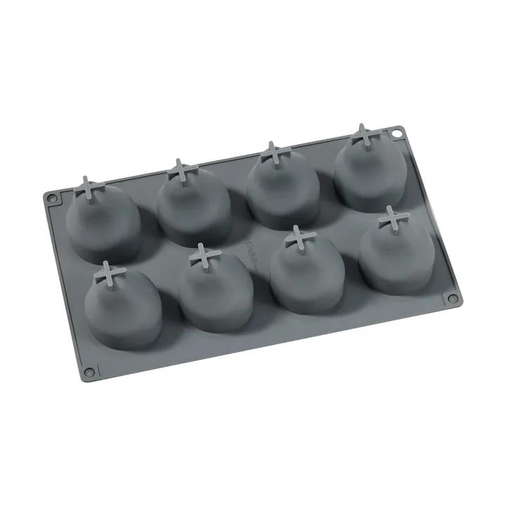 Beck bakform - Grå, päron, silikon, 8 st - Dorre