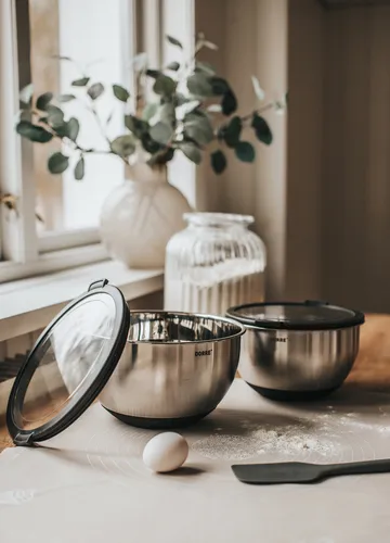 Belki bunke - Rostfritt stål, 2 delar - Dorre